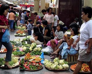 Busy Market in the Philippines